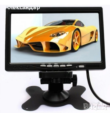 Монитор за кола с 7 инча LCD дисплей, HD 800 x 480 с задна камера, снимка 4 - Аксесоари и консумативи - 54853608
