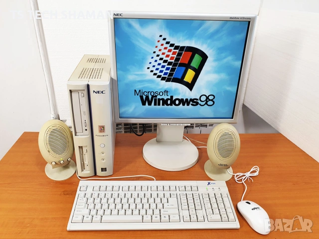 ⭐Продавам ретро компютър NEC PowerMate с инсталиран Windows 98 и 23класически игри⭐, снимка 11 - Антикварни и старинни предмети - 55062720