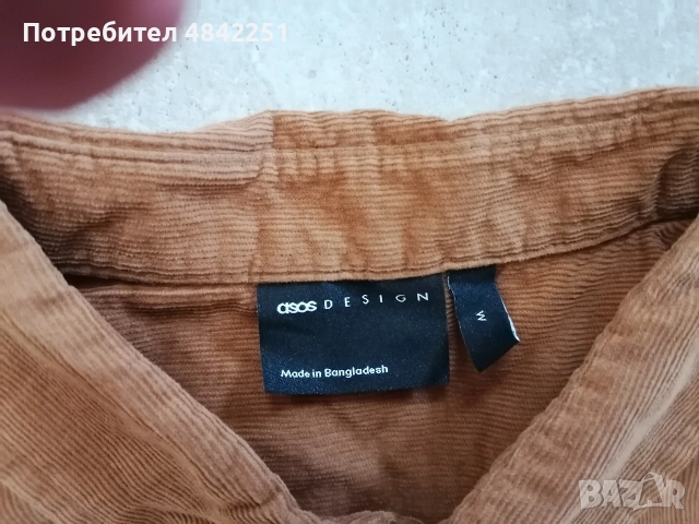 Мъжка джинсова риза Asos Design,нова, размер М , снимка 2 - Ризи - 55011617