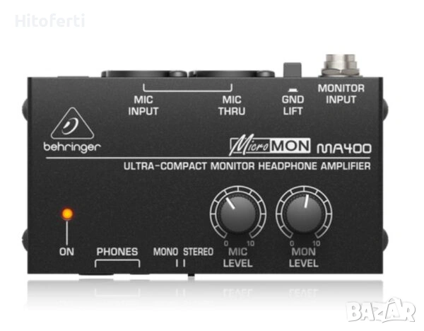 Усилвател Behringer MA400, снимка 3 - Ресийвъри, усилватели, смесителни пултове - 54347221