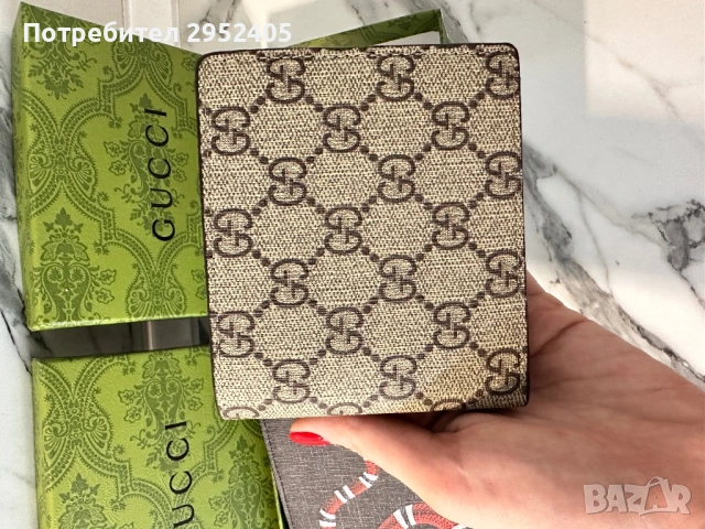 Портфейл Gucci , снимка 6 - Портфейли, портмонета - 54395248