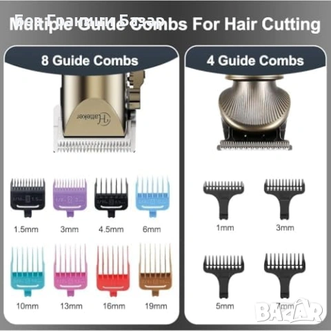 Нов мъжки Безжичен комплект машинка тример за брада нос LED дисплей Идеален подарък, снимка 5 - Машинки за подстригване - 54233656