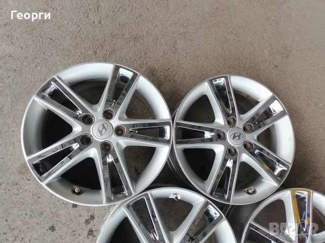 4бр.алуминиева джанта 17цола за Hyundai 5x114,3, снимка 2 - Гуми и джанти - 55446334