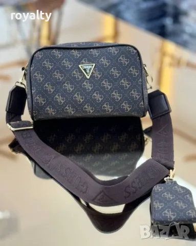 Guess Нова Дамска Кожена Чанта Гес Различни Цветове , снимка 12 - Чанти - 55340515
