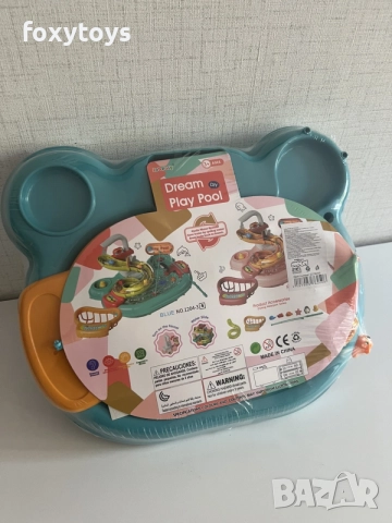 Мивка с водна пързалка, въдички и рибки - синя, снимка 3 - Други - 55071132