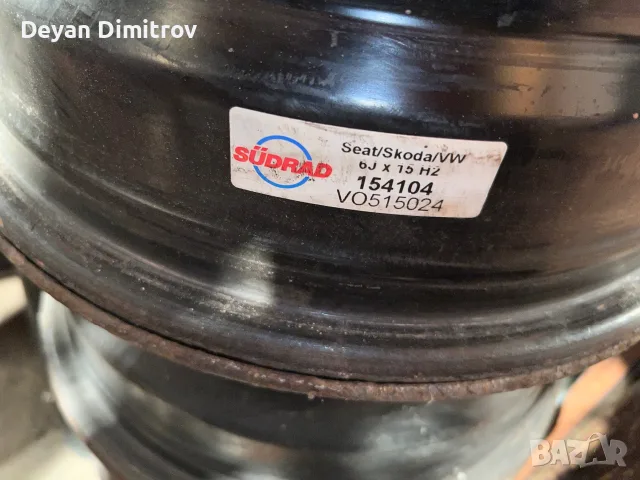4 броя джанти Сеат Шкода голф 15’’, снимка 2 - Гуми и джанти - 55536658