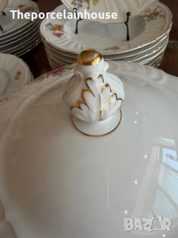✨ Изящен немски порцеланов сервиз ROSENTHAL PARZIVAL Germany – 37 части 🌿, снимка 4 - Сервизи - 55002703
