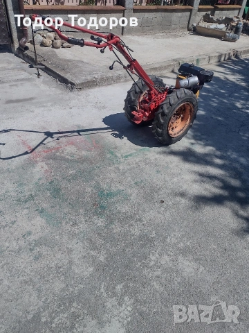 Мотоблок, мотофреза или мотокултиватор акме след основно сервизиране и рециклиране.