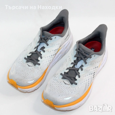Мъжки маратонки Hoka Clifton 8 Trainers UK Size 12.5 EU 47 сиви grey