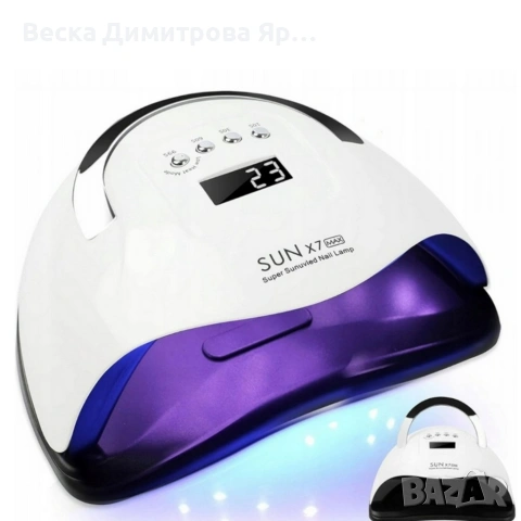 Професионална UV/LED лампа X7 MAX 220W – 57 LED диода, сензор за движение, LCD дисплей и 4 таймера, снимка 4 - Други - 54910872
