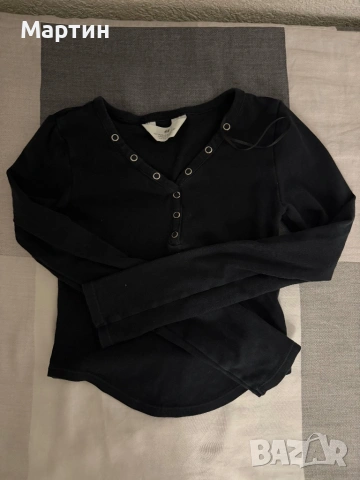 Set of 4 black tops - Bershka / H&M, снимка 2 - Потници - 54621974