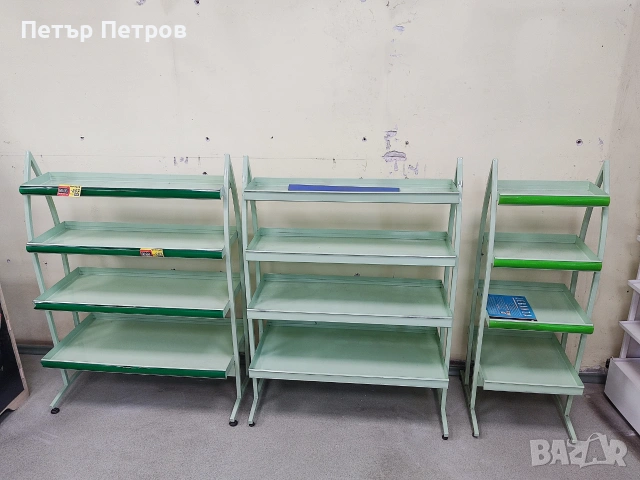 Метални стелажи за търговска дейност, снимка 3 - Стелажи и щандове - 54985223