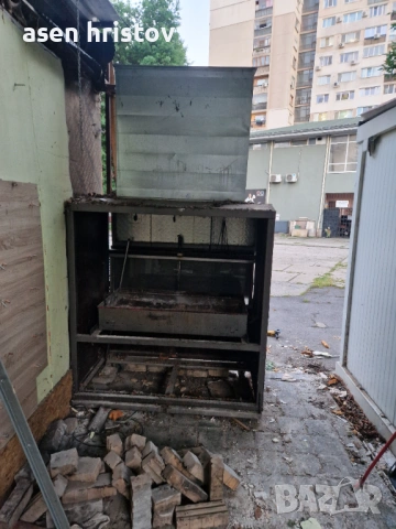  Барбикю Скара на дървени въглищас стойка  с чадър , снимка 16 - Друго търговско оборудване - 54533025