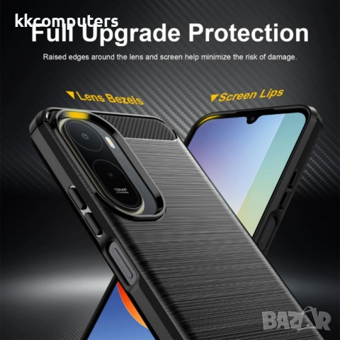 MOFI Карбонов Калъф за Xiaomi Redmi A7 Pro 4G - TPU, Четкана текстура, Бързо охлаждане, 3 цвята, снимка 4 - Калъфи, кейсове - 54293676