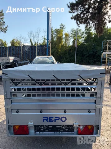 Туристическо ремарке REPO RPP с допълнителни канати и плосък брезент до 750 kg., снимка 4 - Ремаркета - 55666660