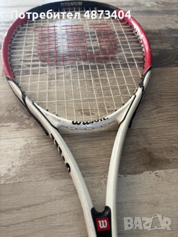 Wilson Titanium – тенис ракета в добро състояние, снимка 2 - Тенис - 55301483