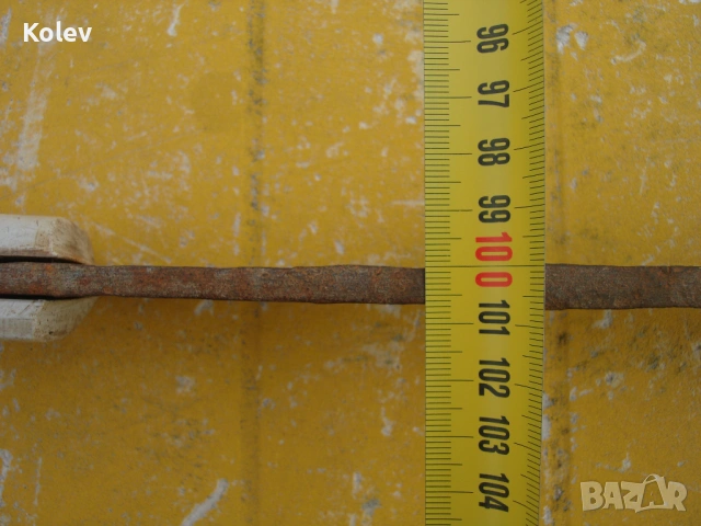 Голям стар кован нож с ковашки печат, снимка 7 - Колекции - 54369728