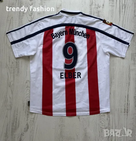 FC Bayern München 1999/2000 – оригинална ретро футболна тениска ELBER #9, снимка 6 - Футбол - 55554507