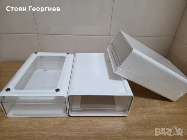 3 броя пластмасови органайзери за организиране на офис консумативи или козметика Цената е за всичк, снимка 3 - Други стоки за дома - 55467748