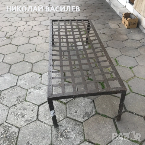 Дюлгерско  легло  . Метално  единично  здраво  /  легло  / 172/47/68  .  Закачалка  за  стена. , снимка 6 - Спални и легла - 54109251