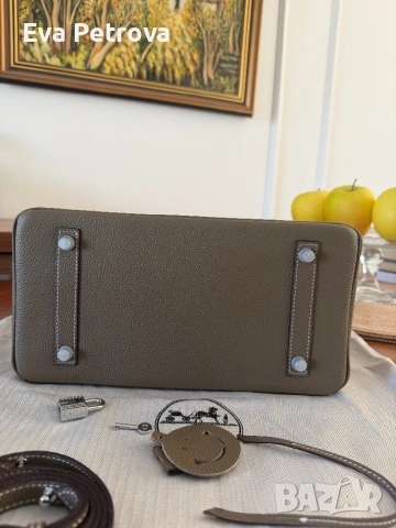 Hermes Birkin 30 дамска чанта того , снимка 4 - Чанти - 54291894