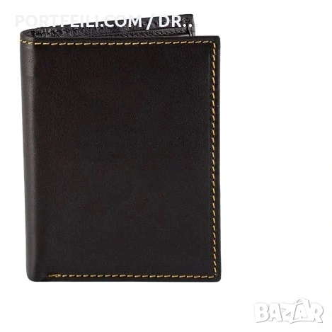 Friedrich, вертикален, естествена козя напа, RFID защита срещу кражба и скимиране, тъмно кафяв