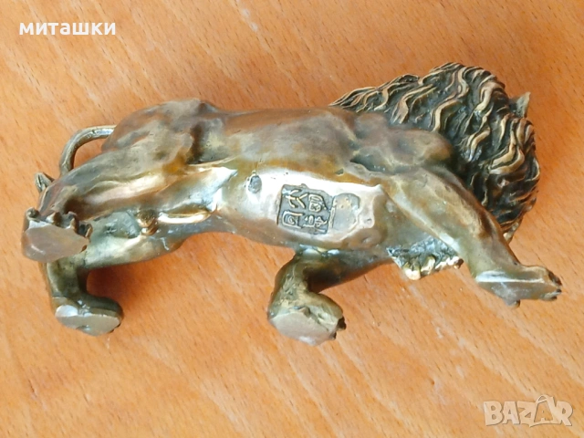 Бронзова пластика лъв, снимка 4 - Декорация за дома - 54137522