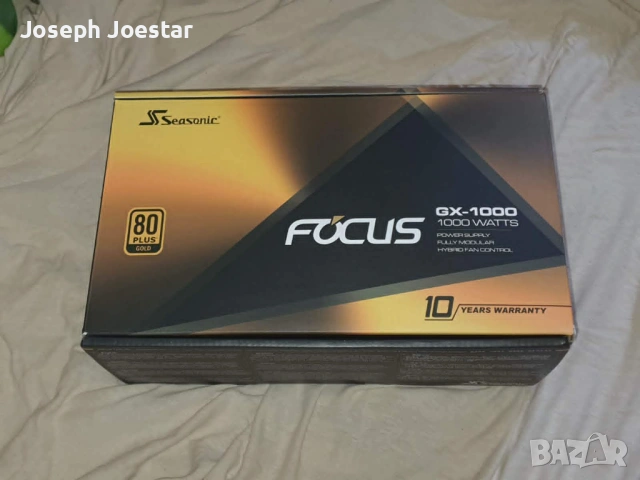 Seasonic Focus Gx1000 80 Plus Gold Захранване. , снимка 2 - UPS захранвания - 54693217