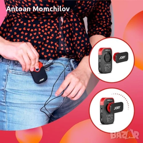 Безжичен микрофон Joby Wavo AIR 2 4GHz 2 lav микрофона, снимка 4 - Микрофони - 55288574