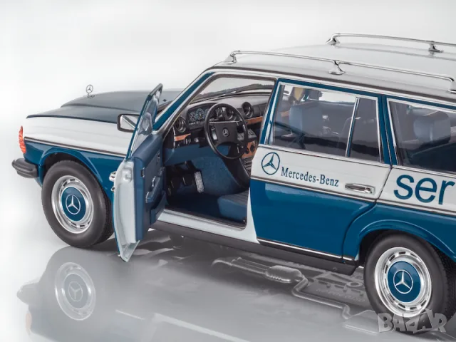 B66040720,умален модел,die-cast Mercedes Benz 200 T-Modell,S123(1980-1985),Servicewagen,1:18, снимка 3 - Колекции - 55458418