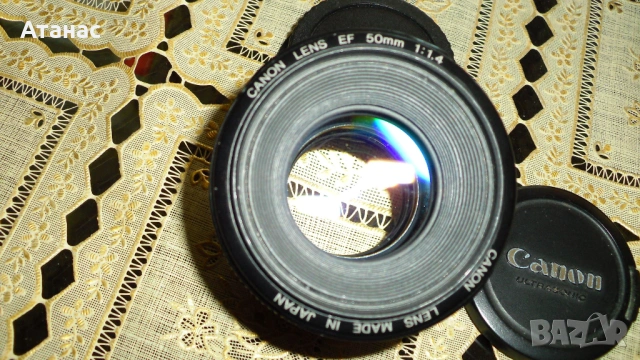 Обектив Canon EF 50mm f/1.4 USM, снимка 5 - Обективи и филтри - 43001931