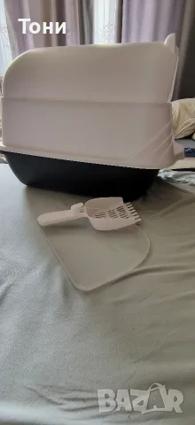 Чисто нова затворена котешка тоалетна e-Jumbo + лопатка, снимка 3 - За котки - 55324795