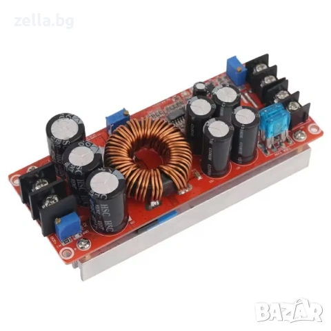 DC-DC Step-Up Boost конвертор 12V-60V 1200W 20A – Регулируем повишаващ модул за соларни 10296, снимка 4 - Друга електроника - 54663143