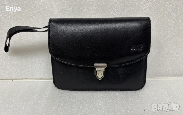 Мъжка чанта за колан от естествена кожа