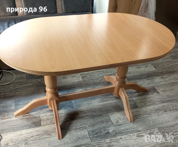 масивна трапезна разтегателна  маса, снимка 2 - Маси - 54797428
