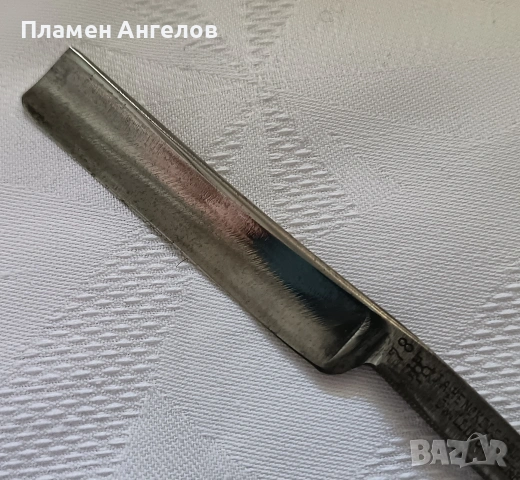 Автентичен стар немски бръснач J. A. Henckels SOLINGEN. , снимка 7 - Колекции - 55238128
