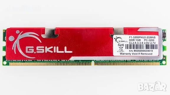 Рам Ram памет за компютър  1GB DDR 400 Mhz  PC3200, снимка 6 - RAM памет - 51794241