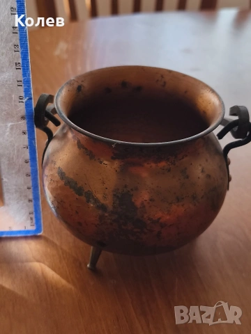 Стар меден съд, снимка 2 - Антикварни и старинни предмети - 54337911