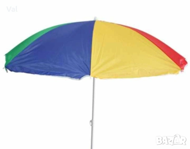 Плажен чадър Muhler 1.6, 1.8м., снимка 2 - Градински мебели, декорация  - 54730262