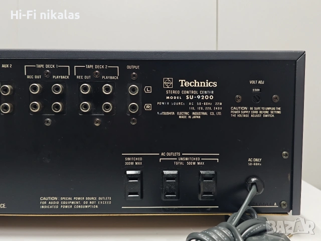 стерео контролен пред усилвател ретро Hi-Fi TECHNICS SU-9200, снимка 10 - Ресийвъри, усилватели, смесителни пултове - 54563031