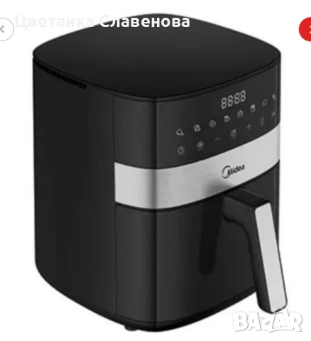 Еърфрайър Midea MF-CN65E2 1700W 6.3 литра - За готвене с горещ въздух, снимка 6 - Фритюрници - 48537374