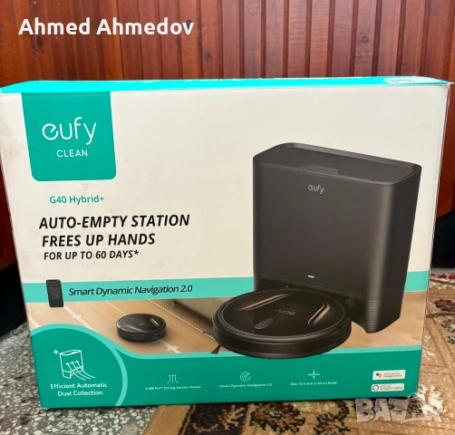 Роботизирана прахосмукачка Eufy G40 Hybrid+