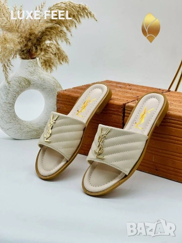 YVES SAINT LAURENT 💎Дамски Чехли 36-41н , снимка 4 - Чехли - 54045231