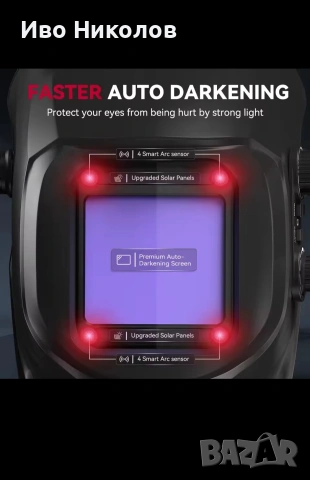 соларна заваръчна маска АRCCAPTAIN., снимка 2 - Други инструменти - 54059206