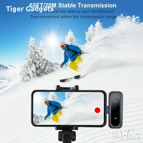 Комплект 2 безжични Lavalier микрофона dralud M1 за iPhone, Android, USB-C и Lightning, снимка 5 - Микрофони - 55588886