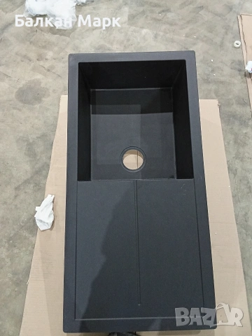 Немска кухненска мивка Respekta Cleveland (100x50 см) – Черна(напръскано)