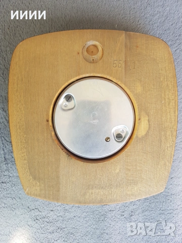 Механичен барометър с термометър , снимка 2 - Антикварни и старинни предмети - 54312644