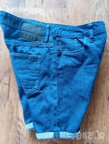 g-star biker morris low tapered 1/2 - мъжки къси панталони р-р 34, снимка 2 - Къси панталони - 55668107