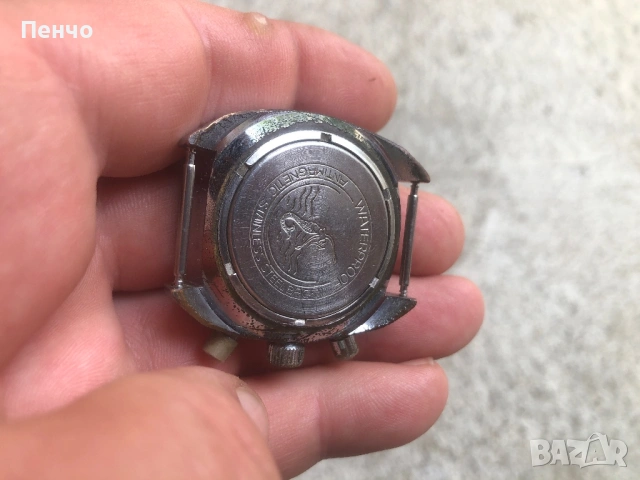 стар ръчен "RUHLA" CHRONOGRAF - MADE IN GDR, снимка 15 - Антикварни и старинни предмети - 50902348