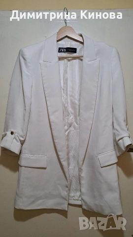 Бяло сако Zara xs 